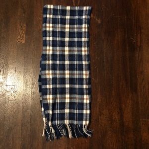 Plaid Fringe Scarf